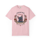 Blue French Bulldog Dog Mom T-Shirt | Fueled by Coffee & Frenchie Love