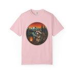 Camping Raccoon – Campfire T-Shirt | Explorer Edition