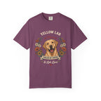 Yellow Labrador Dog Mom T-Shirt | Fueled by Coffee & Lab Love