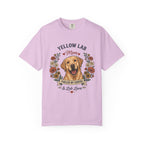 Yellow Labrador Dog Mom T-Shirt | Fueled by Coffee & Lab Love
