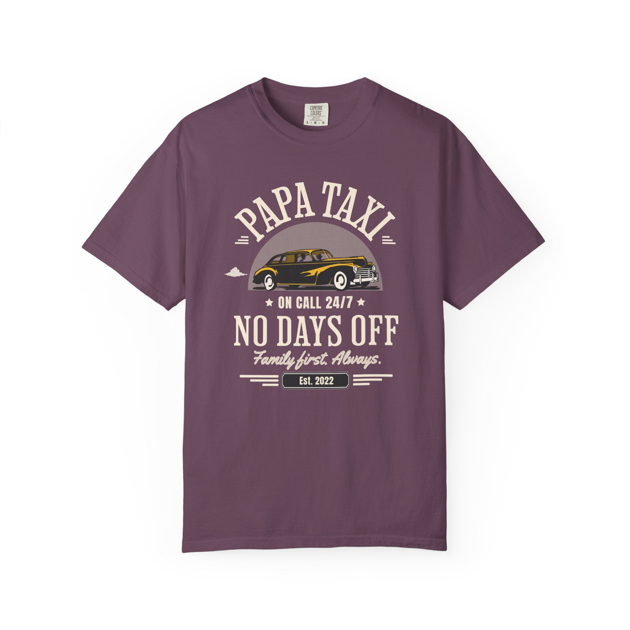 Papa Taxi Since 2022 T-Shirt – Father's Day Gift for Dad
