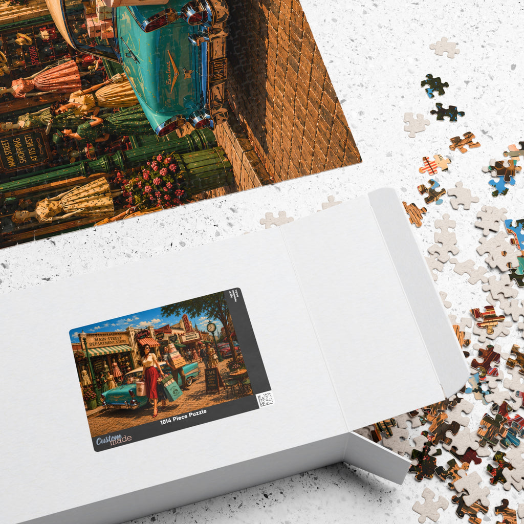 Just One More Little Thing – Retro Main Street Shopping Art Puzzle