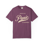 Fueled by Panic & Performance – Funny Work T-Shirt | Explorer Edition
