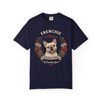 Cream French Bulldog Dog Mom T-Shirt | Fueled by Coffee & Frenchie Love