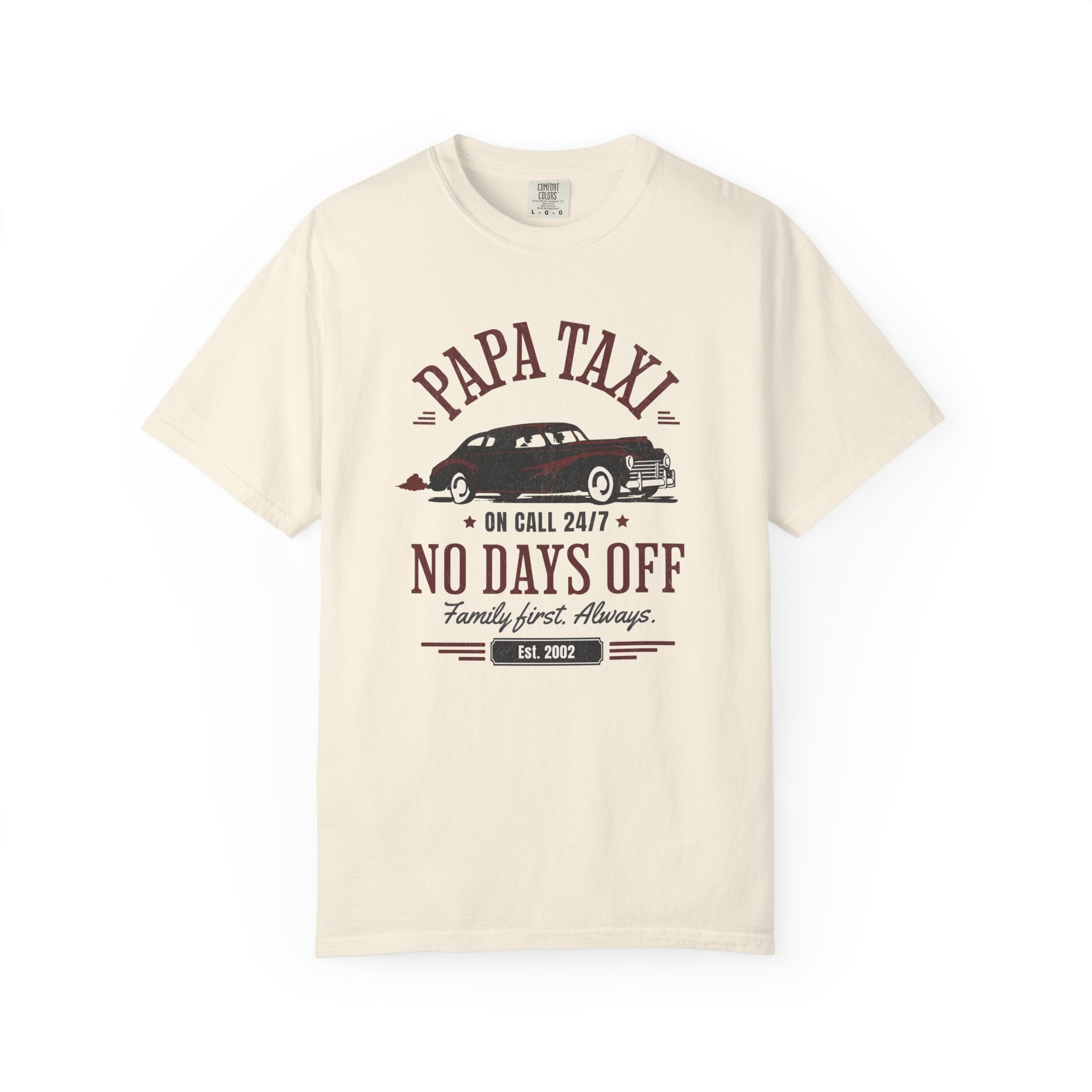 Papa Taxi Since 2002 T-Shirt – Father's Day Gift for Dad