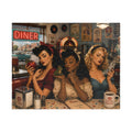 Girls Just Wanna Have Brunch – Retro Pin-Up Jigsaw Puzzle