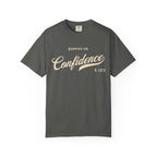 Fueled by Confidence & Luck – Funny Mindset T-Shirt | Explorer Edition