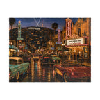 Hollywood After Dark – Neon Los Angeles Night & Classic Cars Art Puzzle
