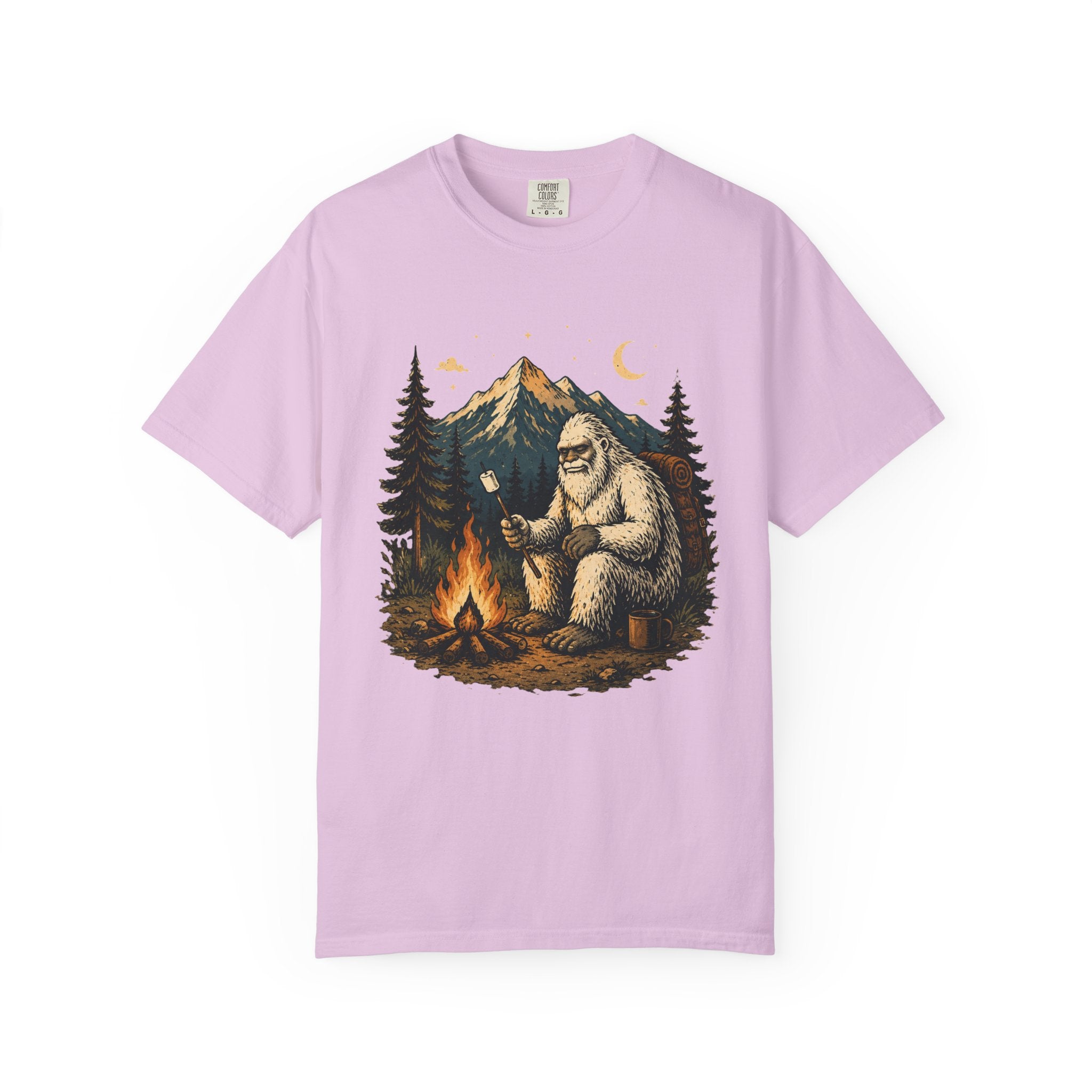 Yeti Around the Campfire – Funny Camping T-Shirt | Outdoors Edition