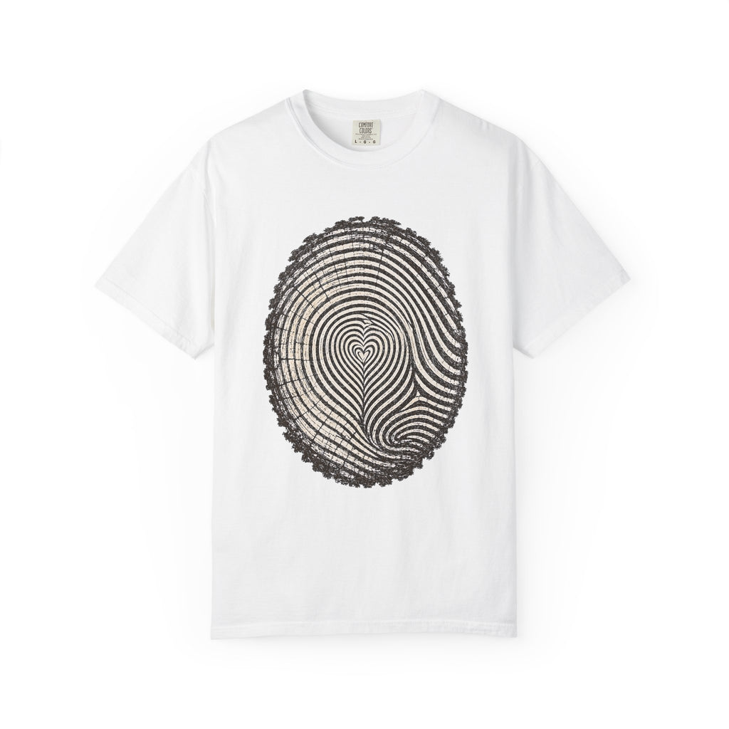 Love the Forest – Tree Ring Heart T-Shirt | Outdoors Edition