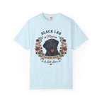 Black Labrador Dog Mom T-Shirt | Fueled by Coffee & Lab Love