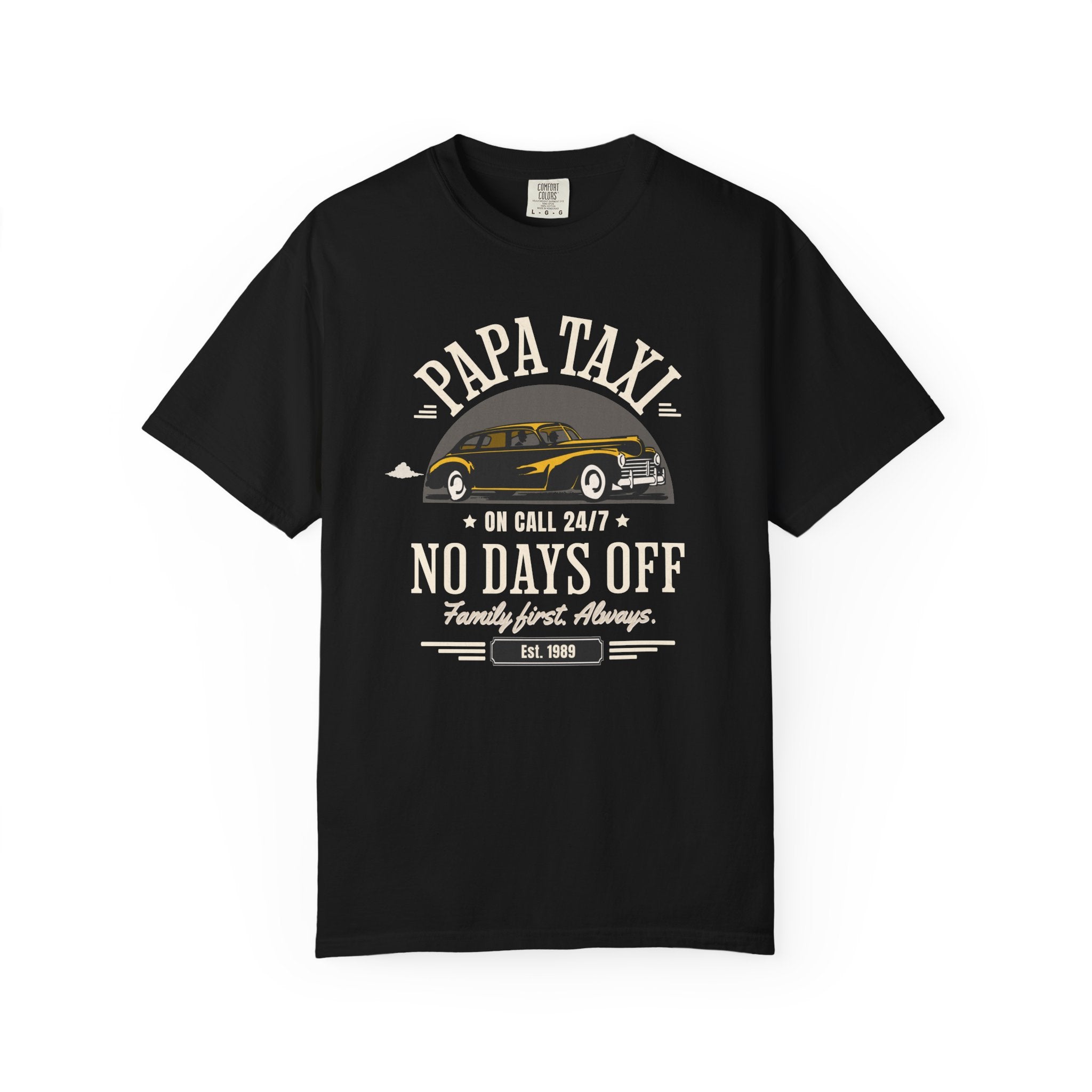 Papa Taxi Since 1989 T-Shirt – Father's Day Gift for Dad