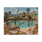 Check In, Dress Down – Palm Springs Poolside Jigsaw Puzzle