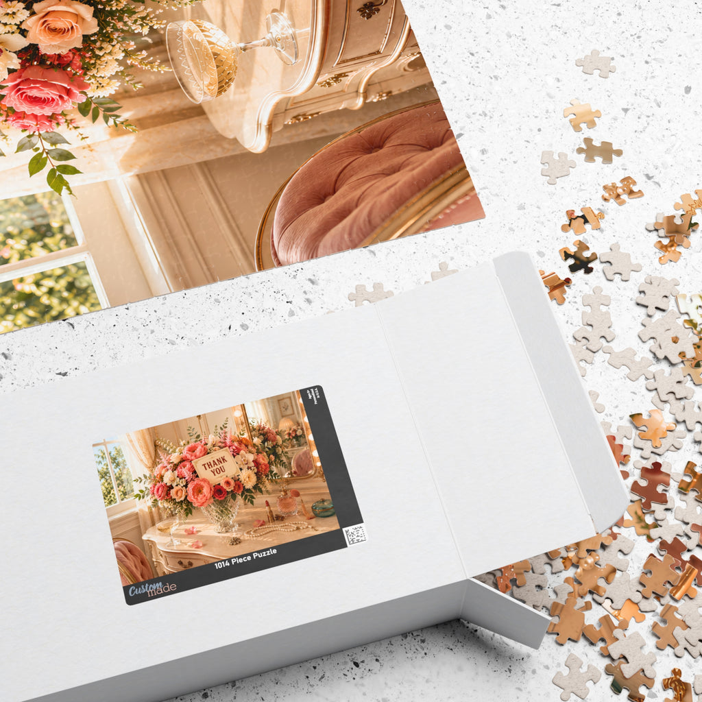 A Little Thank You – Floral Thank You Art Puzzle