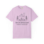Out Of Office Club Minimal Shirt, Mountain Line Art Tee, Nature Lover Gift, Simple Hiking Shirt, Outdoor Graphic Comfort Colors