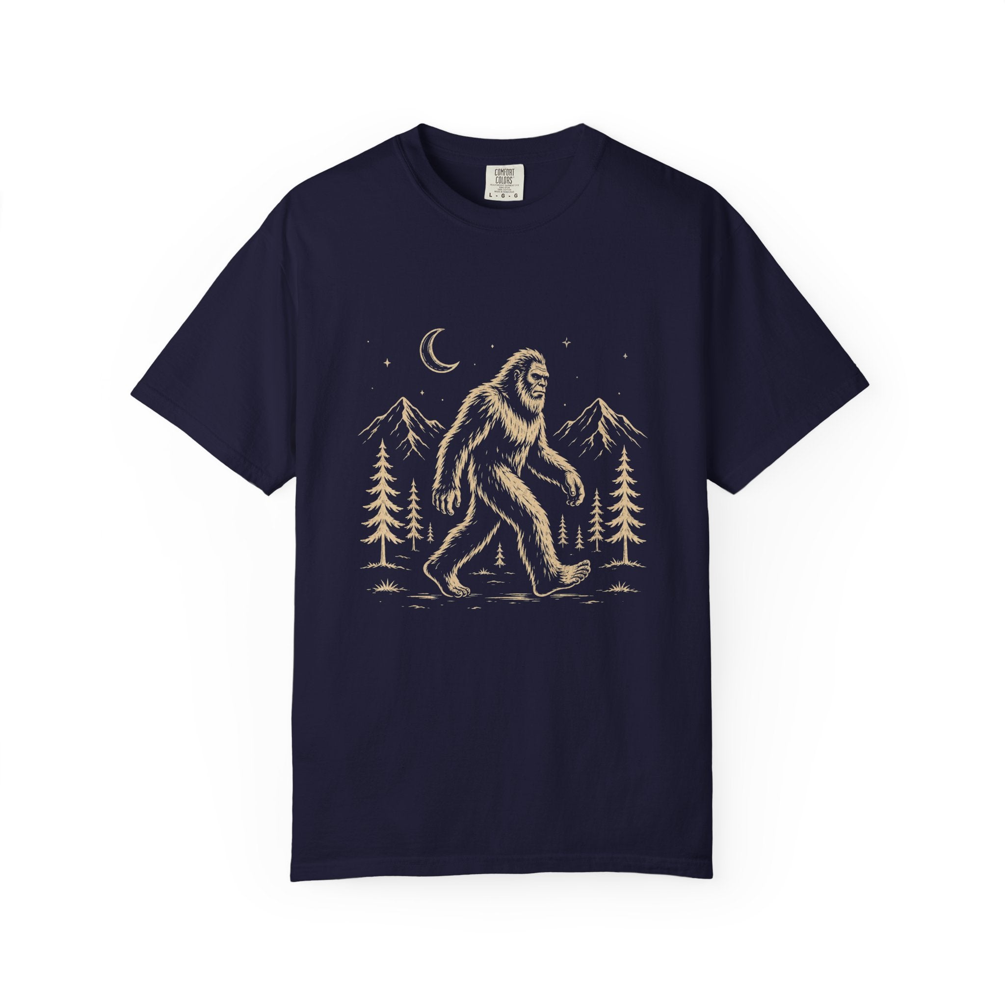 Moonlight Bigfoot – Night Hike T-Shirt | Outdoors Edition