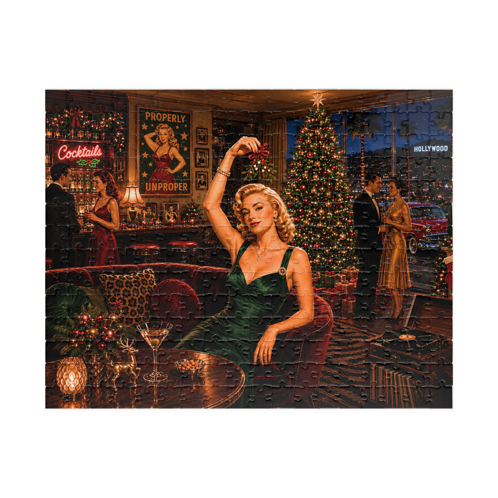 Dressed for Trouble – Vintage Cocktail Lounge Jigsaw Puzzle