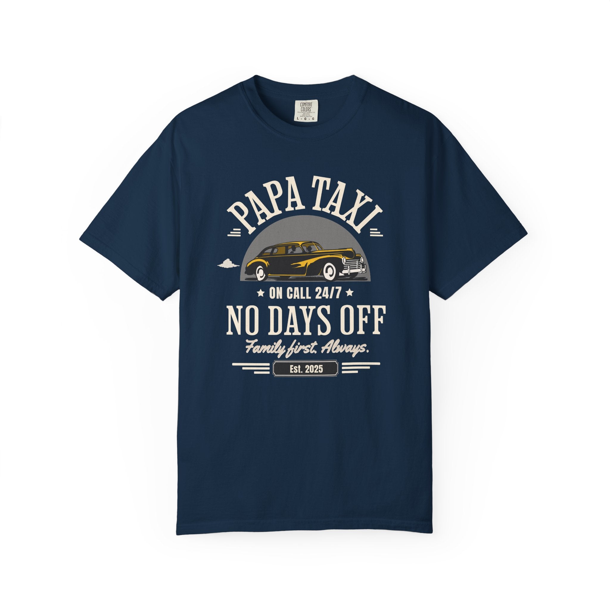 Papa Taxi Since 2025 T-Shirt – Father's Day Gift for Dad