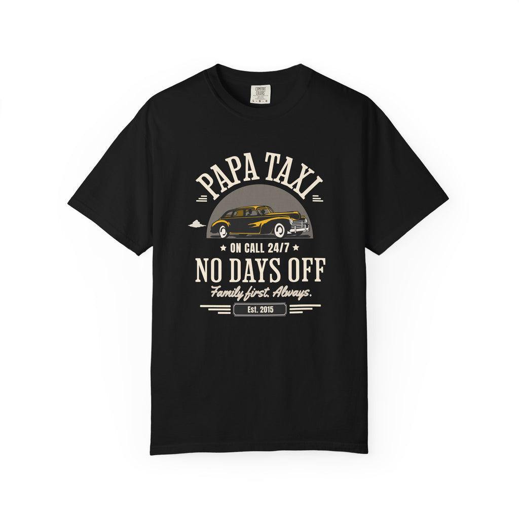 Papa Taxi Since 2015 T-Shirt – Father's Day Gift for Dad