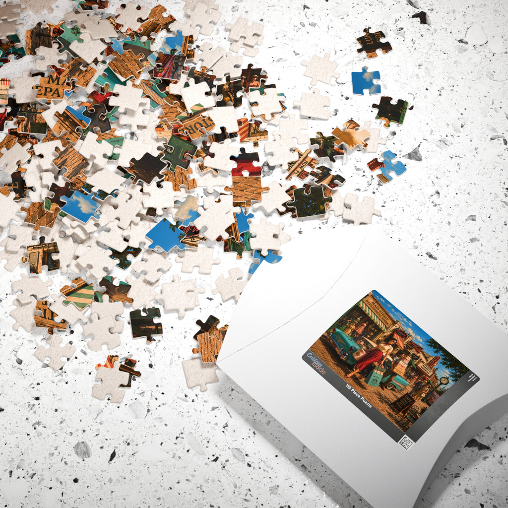 Just One More Little Thing – Retro Main Street Shopping Art Puzzle