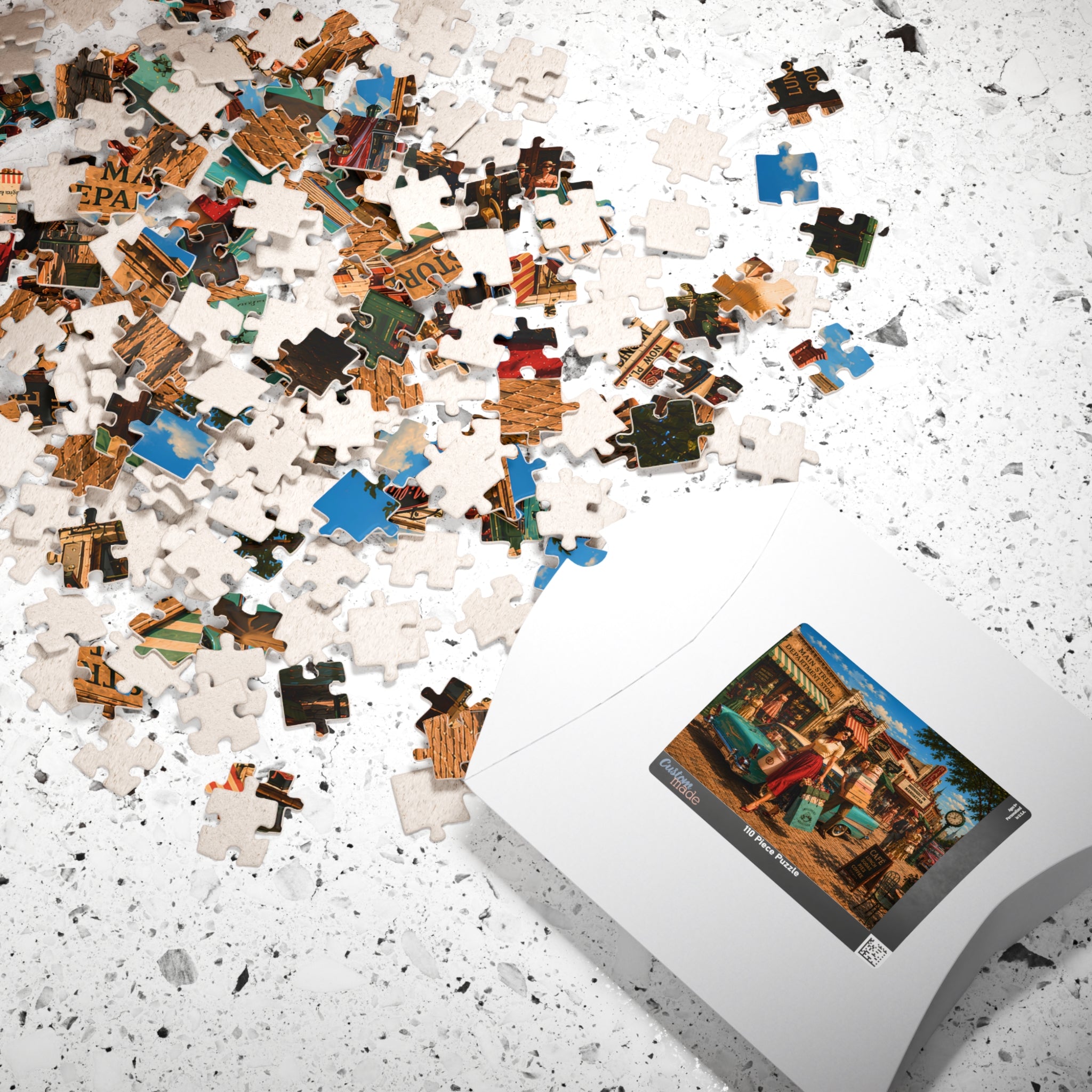 Just One More Little Thing – Retro Main Street Shopping Art Puzzle