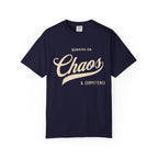 Fueled by Chaos & Competence – Funny Coworker T-Shirt | Explorer Edition