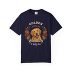 Golden Retriever Dog Mom T-Shirt | Fueled by Coffee & Golden Love