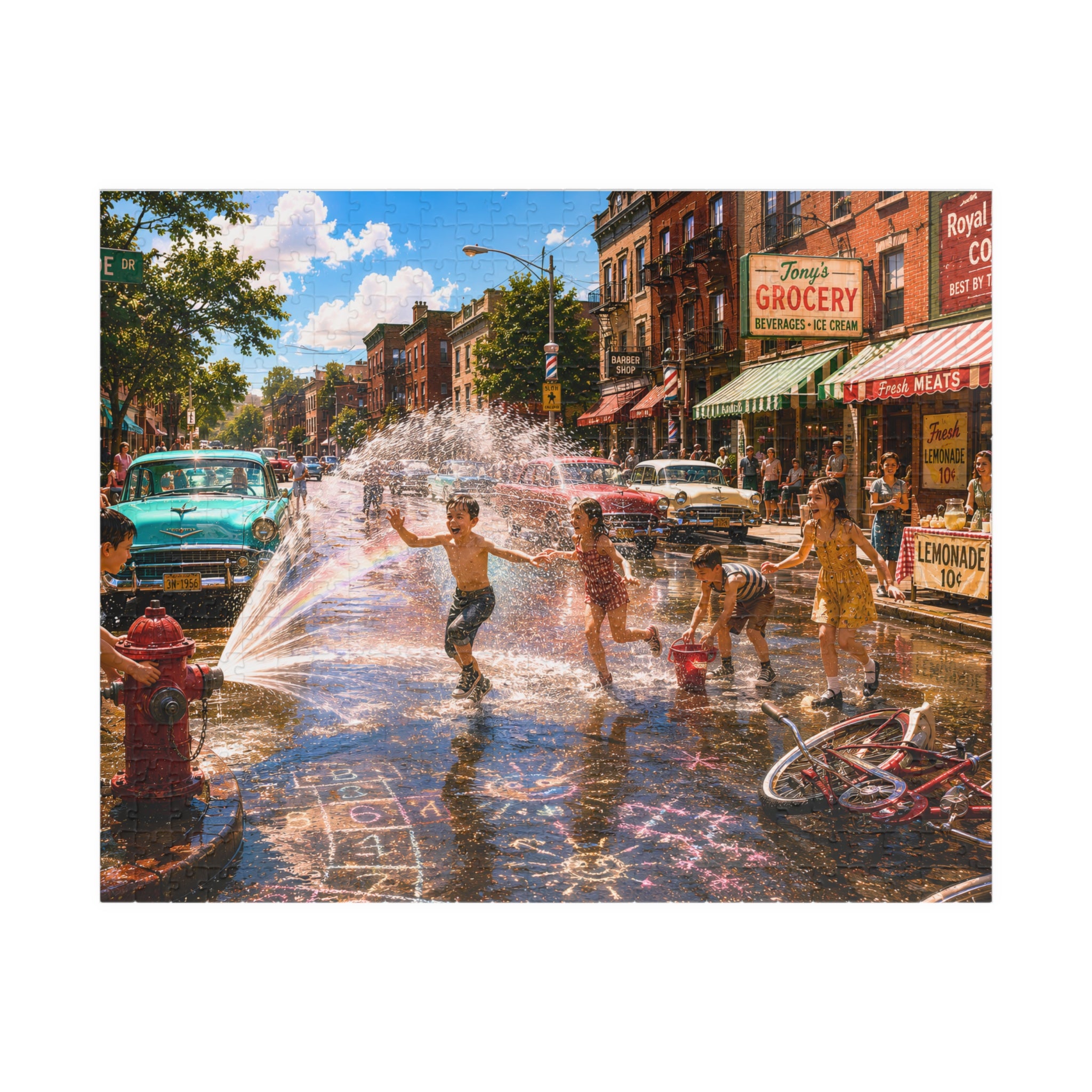 Before We Had Air Conditioning – Nostalgic Small-Town Summer Art Puzzle
