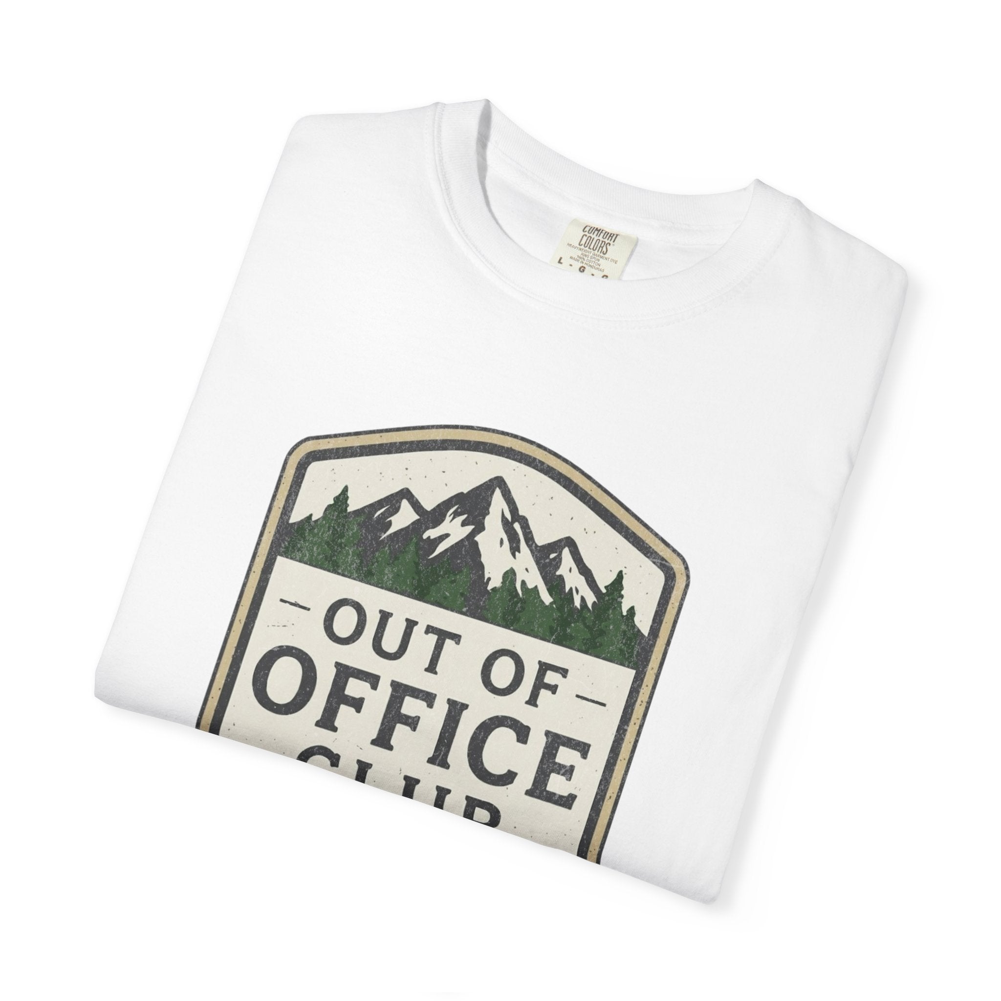 Out Of Office Club Shirt, Hiking Shirt Comfort Colors, Outdoor Adventure Tee, Mountain Lover Gift, Camping Shirt, Nature Lover Tee