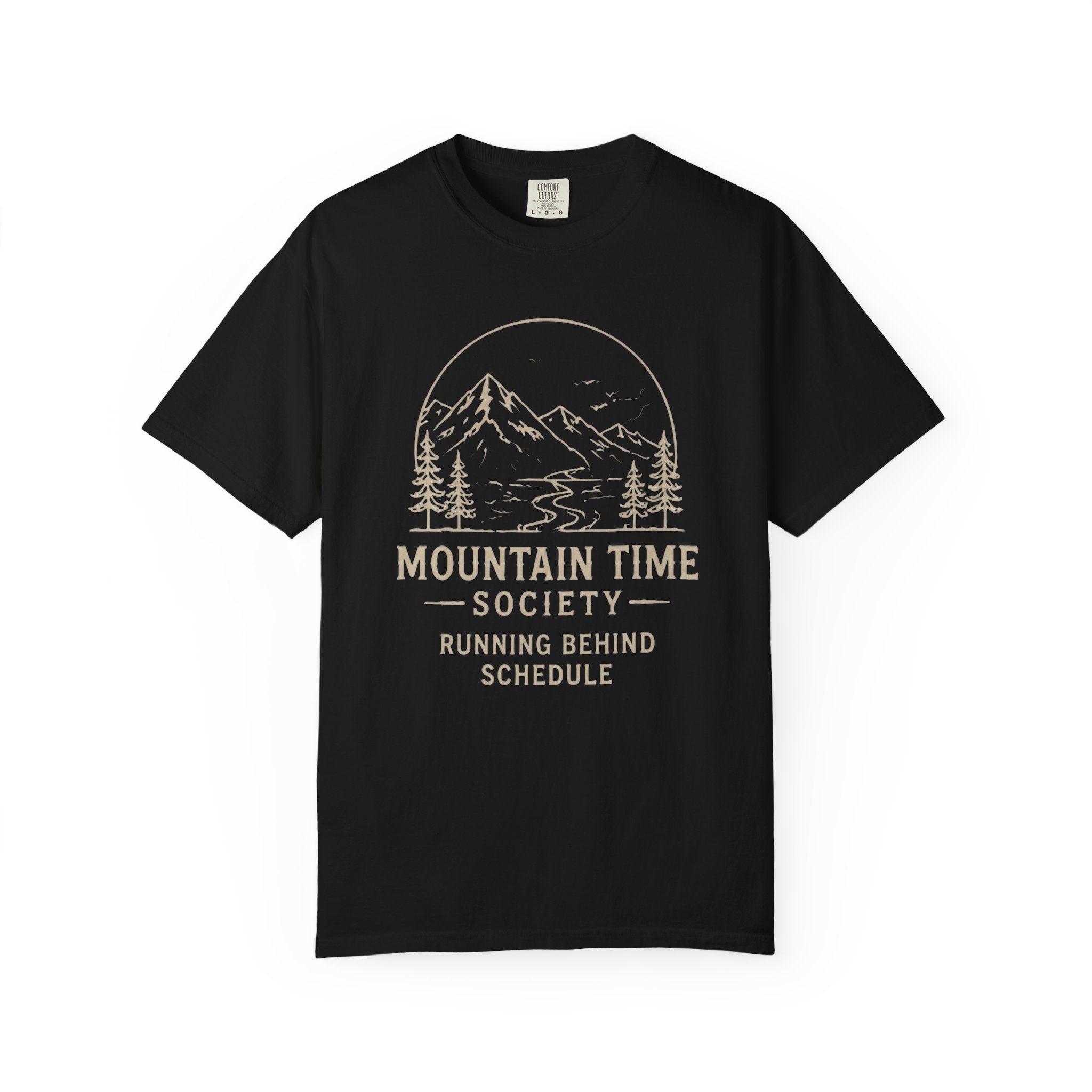 Mountain Time Society Shirt, Hiking Lover Gift, Mountain Lover Tee, Outdoor Adventure Shirt, National Park Graphic Tee, Comfort Colors Shirt