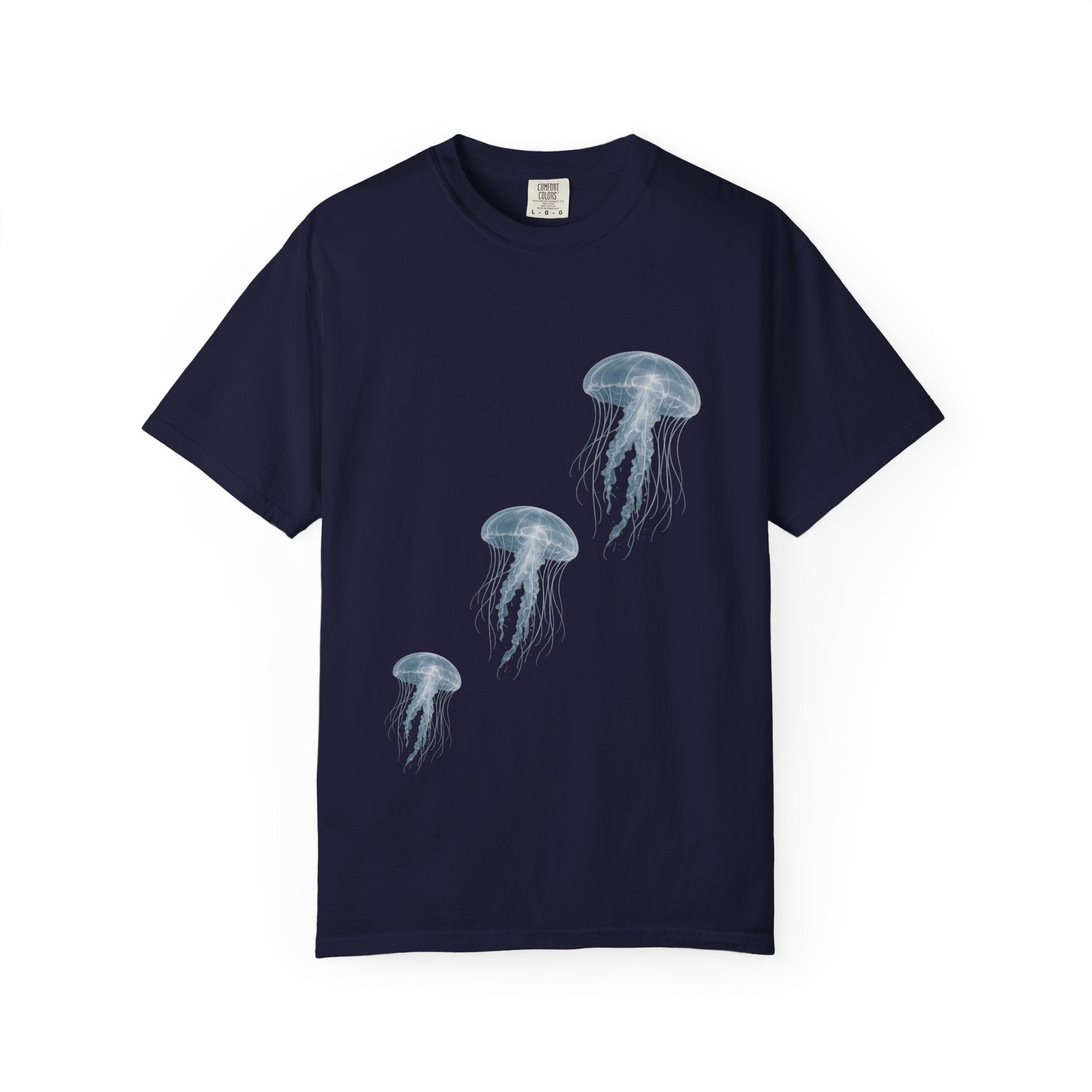 Watercolor Jellyfish T-Shirt, Ocean Lover Gift, Coastal Aesthetic Shirt, Sea Life Tee, Marine Biology Gift, Beach Vacation Shirt