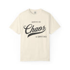 Fueled by Chaos & Competence – Funny Coworker T-Shirt | Explorer Edition