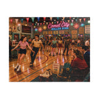 Good Girls Don't Sit This One Out – Retro Roller Rink Art Puzzle