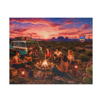 We'll Behave Tomorrow – Retro Desert Camping Road Trip Art Puzzle