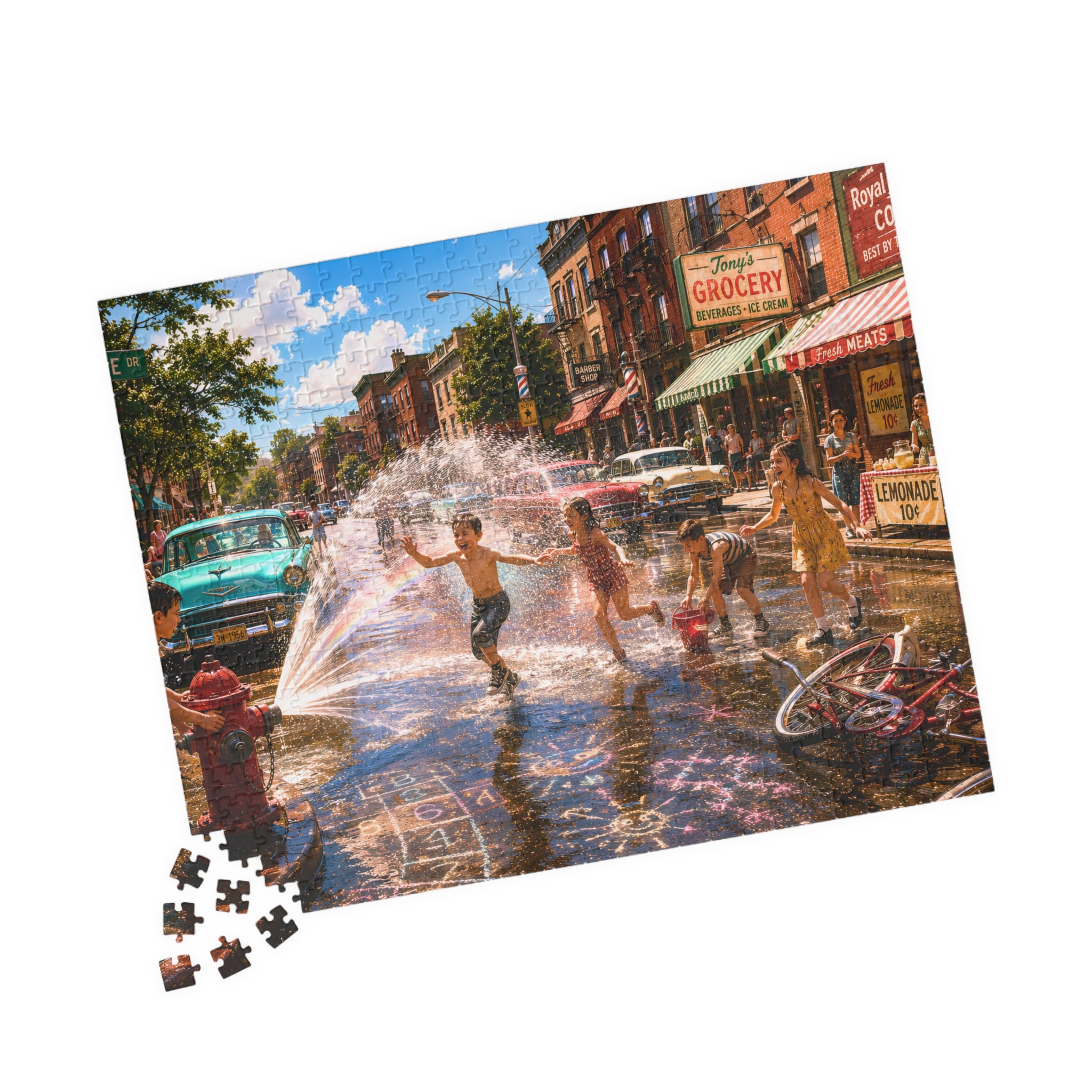 Before We Had Air Conditioning – Nostalgic Small-Town Summer Art Puzzle