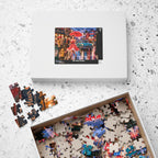 A Little Rain Never Ruined the Outfit – Retro Pin-Up City Art Puzzle