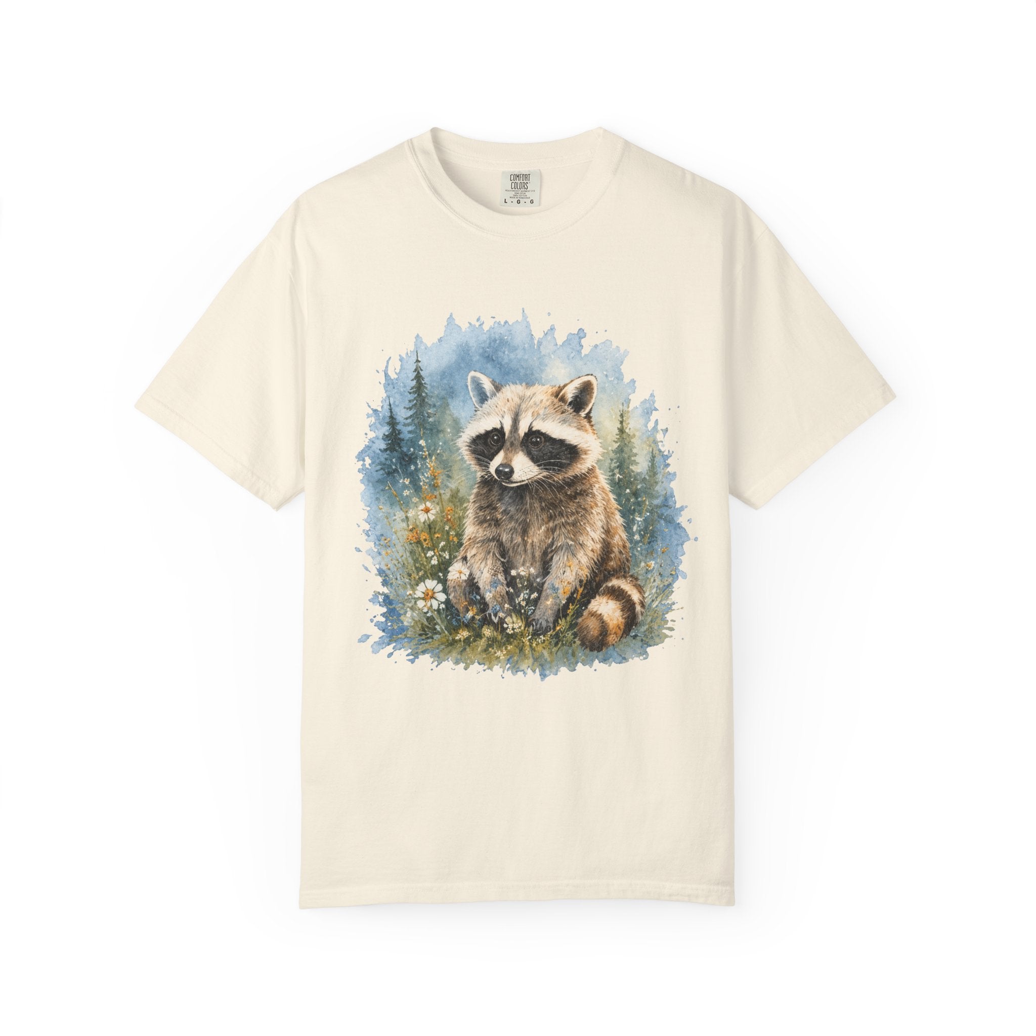 Cute Raccoon – Watercolor Wildlife T-Shirt | Explorer Edition