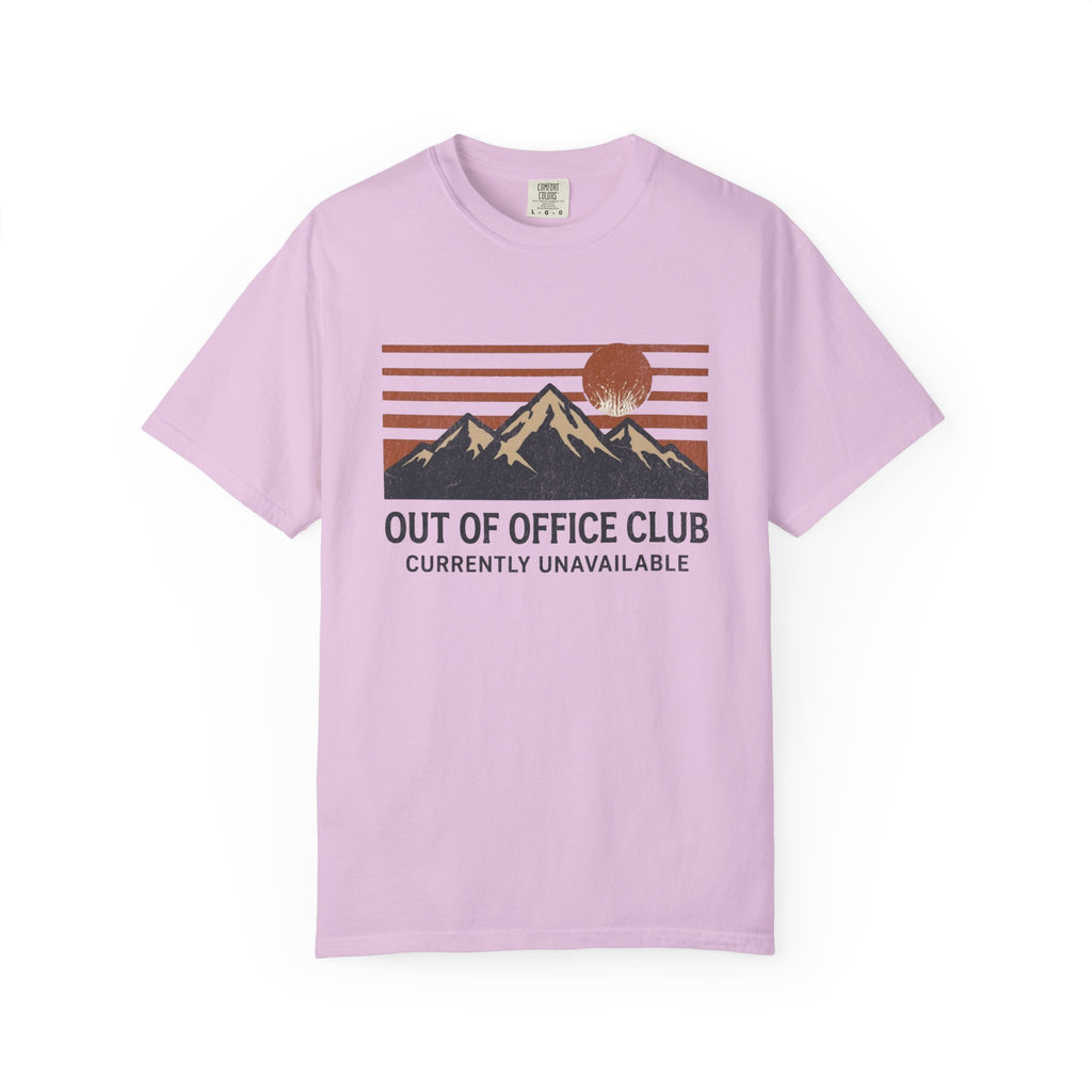 Out of Office Club – Mountain Sunset T-Shirt | Explorer Edition