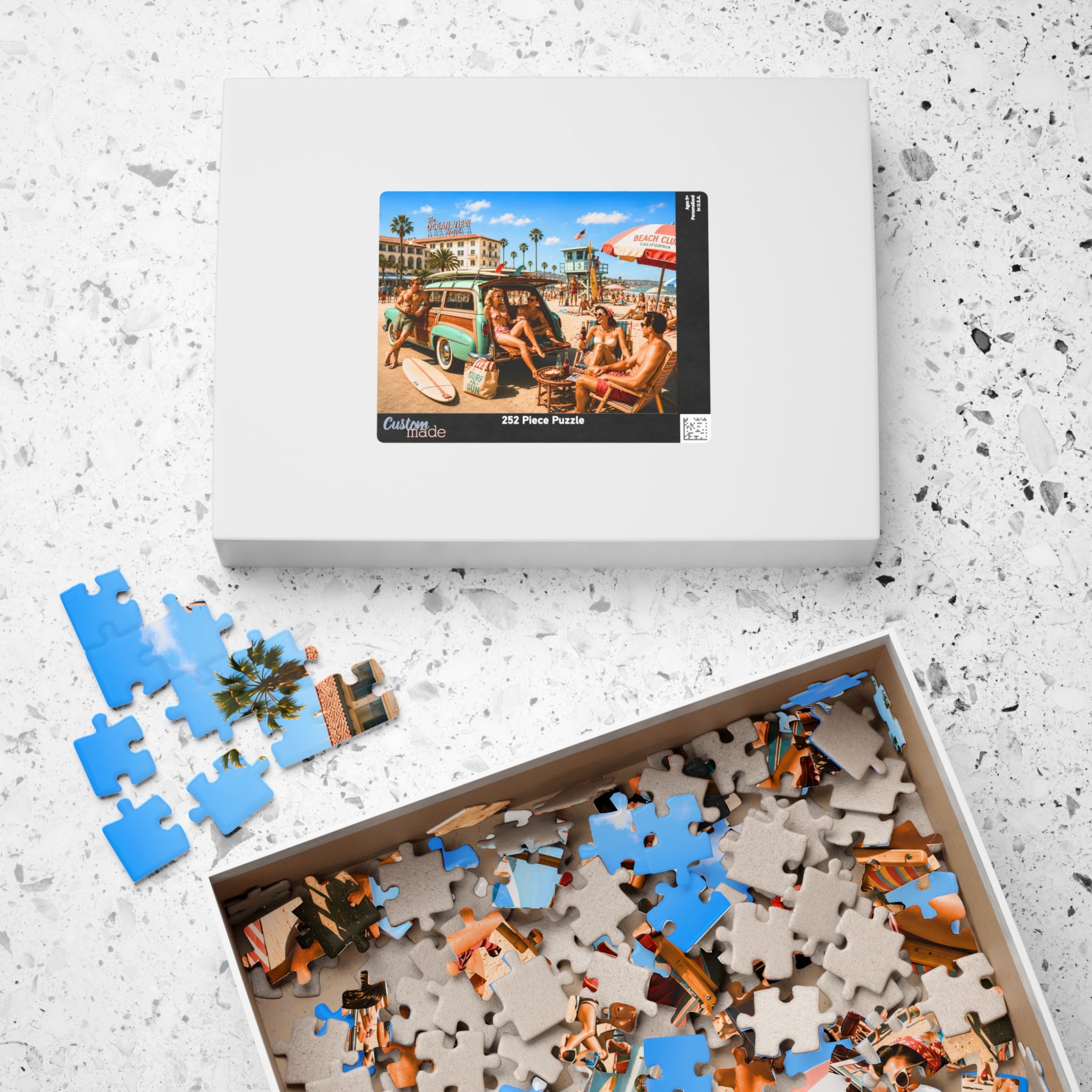 Out of Office, Possibly Forever – Retro California Beach Art Puzzle