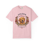 Golden Retriever Dog Mom T-Shirt | Fueled by Coffee & Golden Love