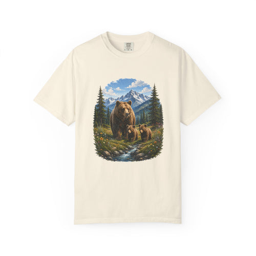 Bear Family Shirt, Mama Bear Gift, Wildlife Lover Tee, Nature Lover Shirt, Woodland Animal Comfort Colors Tee