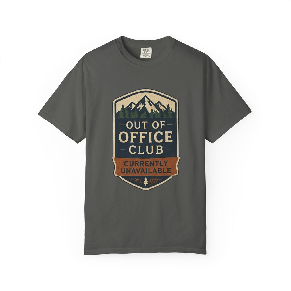 Out of Office Club – Retro Badge T-Shirt | Explorer Edition