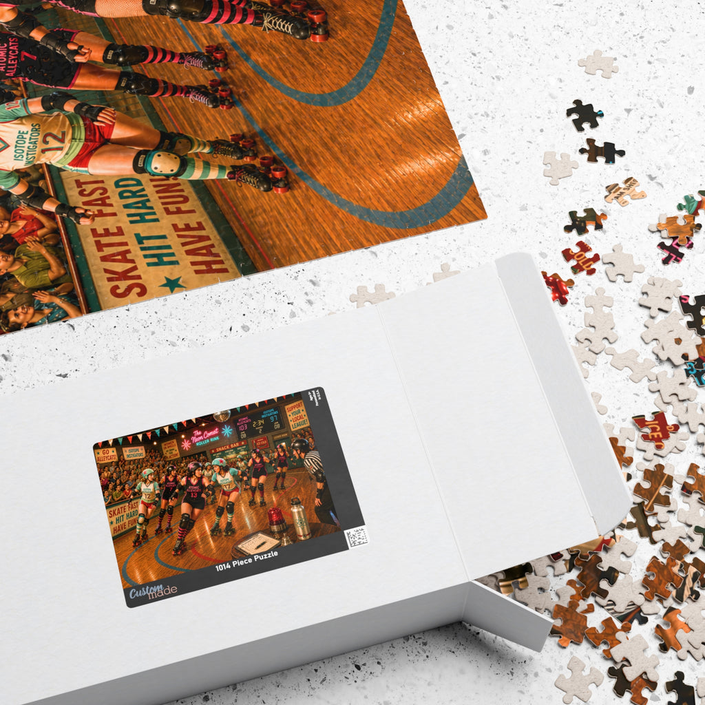 Play Nice? Absolutely Not. – Vintage Roller Derby Art Puzzle