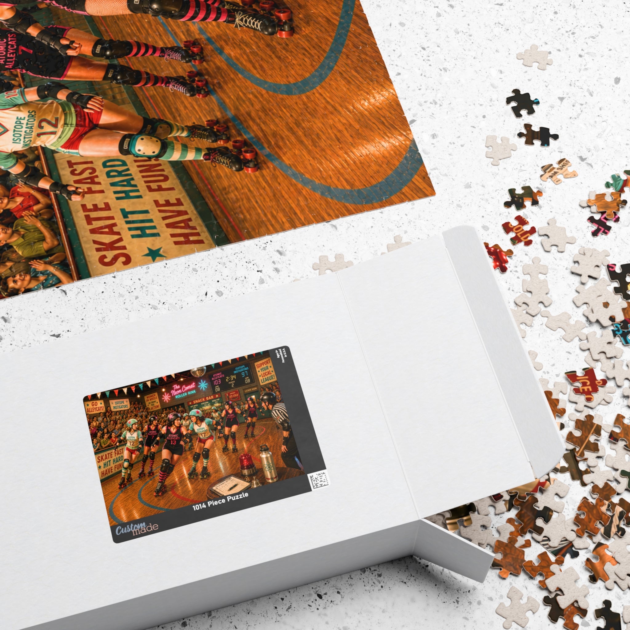 Play Nice? Absolutely Not. – Vintage Roller Derby Art Puzzle