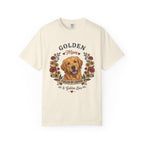 Golden Retriever Dog Mom T-Shirt | Fueled by Coffee & Golden Love