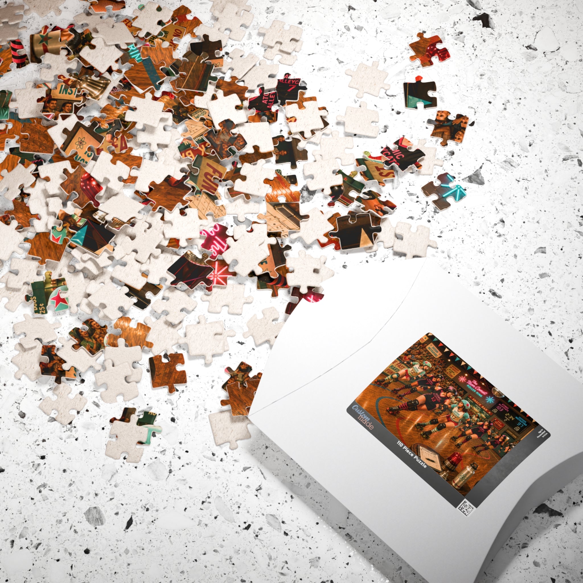 Play Nice? Absolutely Not. – Vintage Roller Derby Art Puzzle