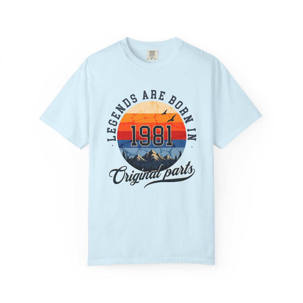 Legends Are Born in 1981 – 45th Birthday T-Shirt