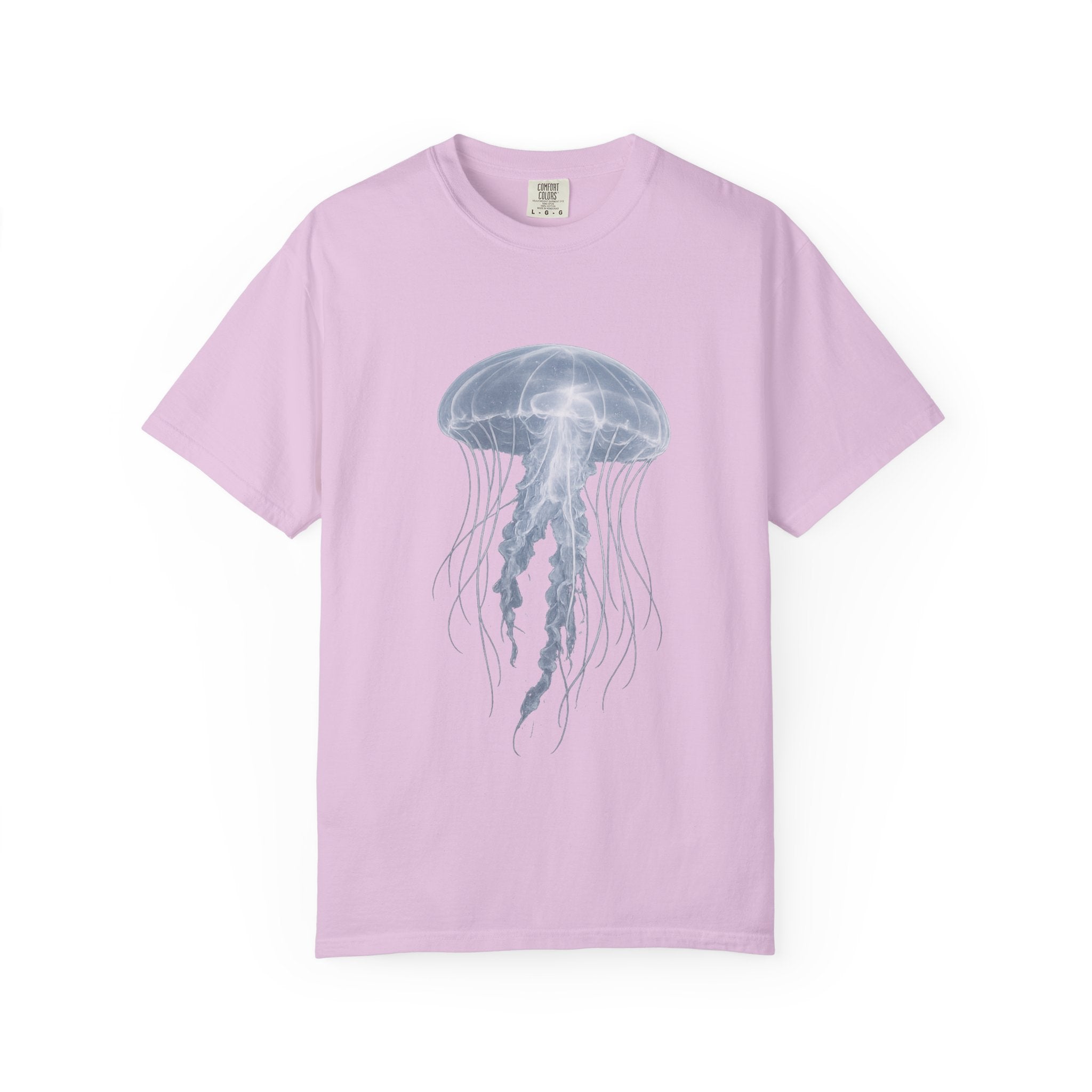 Large Jellyfish Graphic T-Shirt, Ocean Art Tee, Watercolor Sea Life Shirt, Coastal Lifestyle Gift, Beach Lover Tee