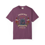 Blue French Bulldog Dog Mom T-Shirt | Fueled by Coffee & Frenchie Love