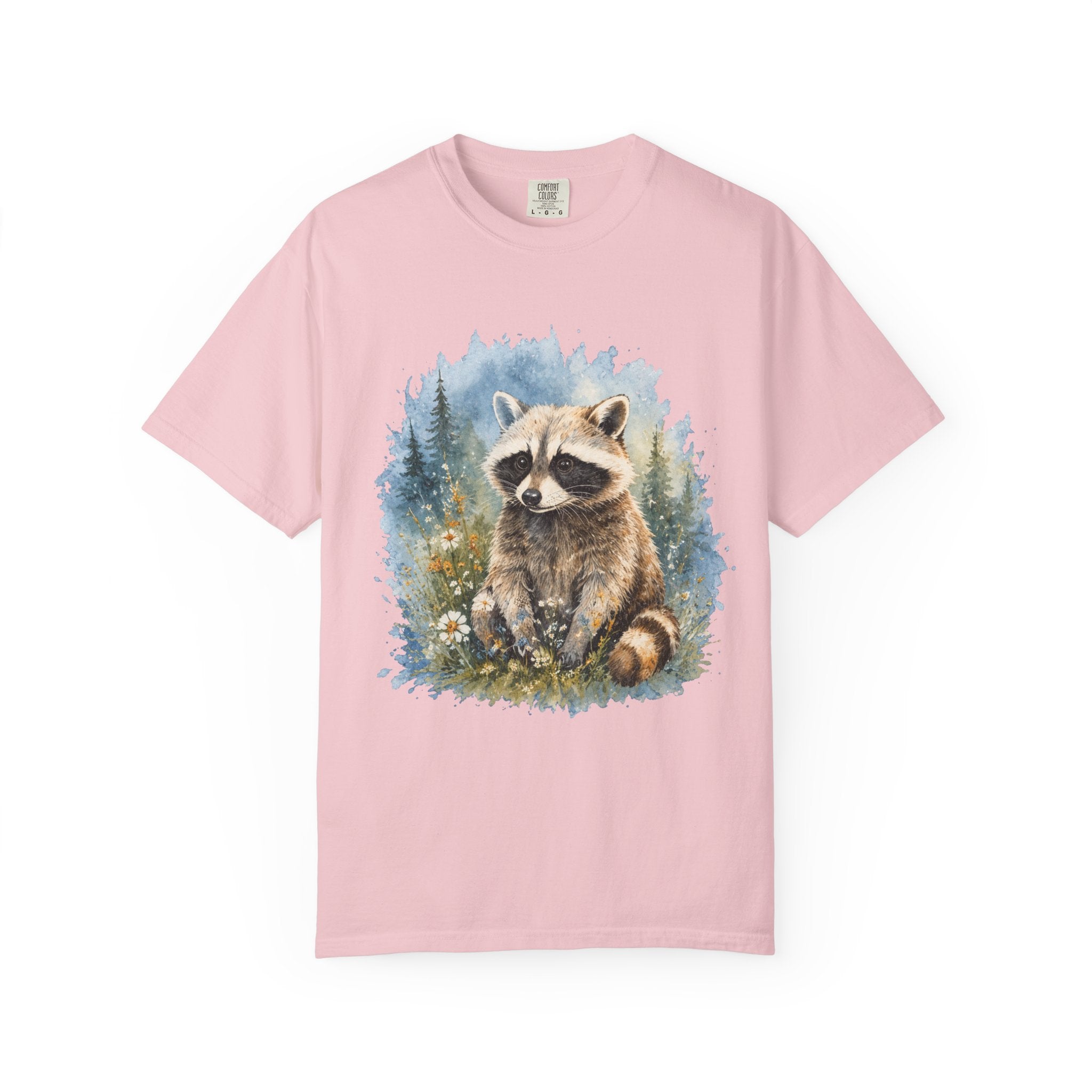 Cute Raccoon – Watercolor Wildlife T-Shirt | Explorer Edition